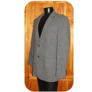 L.L. Bean Signature Jacket 46 Gray Herringbone